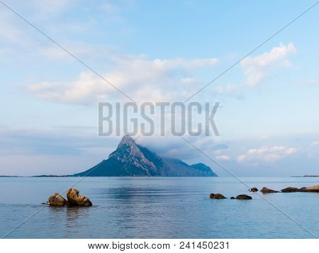 Isola Tavolara On The North East Coast Of Sardinia