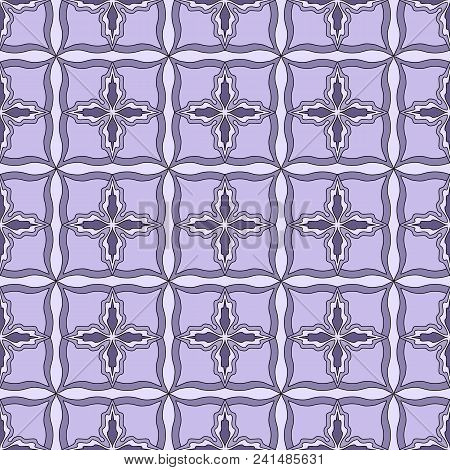 Abstract S Flowers Seamless Pattern Colorful Tiles Vector Illuctration. Can Be Used For Wallpaper, P