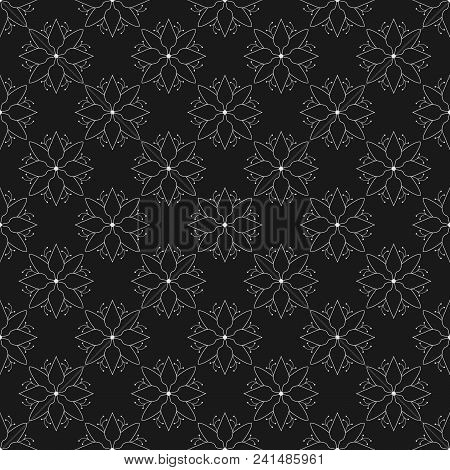 Abstract S Flowers Seamless Pattern Colorful Tiles Vector Illuctration. Can Be Used For Wallpaper, P