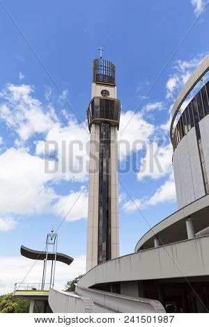 Cracow, Poland - June 30, 2017: Divine Mercy Sanctuary In Lagiewniki. It Is A Sacral Complex Associa