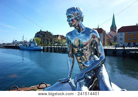 Helsingor, Denmark - 06 May, 2018: Sculpture 