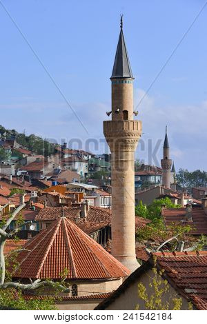 Kutahya, Turkey - Kutahya skyline in springtime