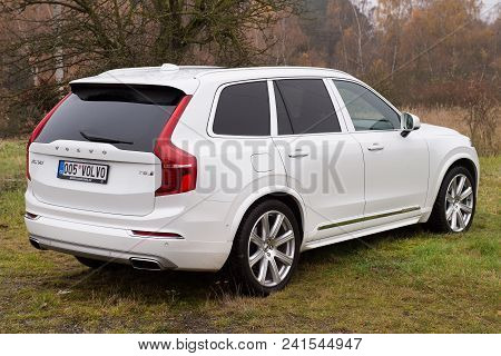 Most, Czech Republic - November 24, 2016: New Volvo Xc 90 In Most, Czech Republic, November 24, 2016