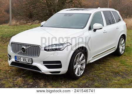 Most, Czech Republic - November 24, 2016: New Volvo Xc 90 In Most, Czech Republic, November 24, 2016