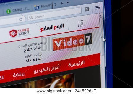 Ryazan, Russia - May 20, 2018: Homepage Of Videoyoum7 Website On The Display Of Pc, Url - Videoyoum7