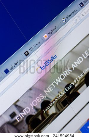 Ryazan, Russia - May 20, 2018: Homepage Of Bayt Website On The Display Of Pc, Url - Bayt.com