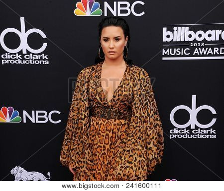 Demi Lovato at the 2018 Billboard Music Awards held at the MGM Grand Garden Arena in Las Vegas, USA on May 20, 2018.