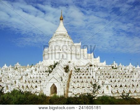 Hsinbyume Pagoda In Mingun, Mandalay Region, Myanmar