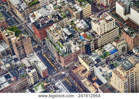 Aerial View Of Manhattann New York City