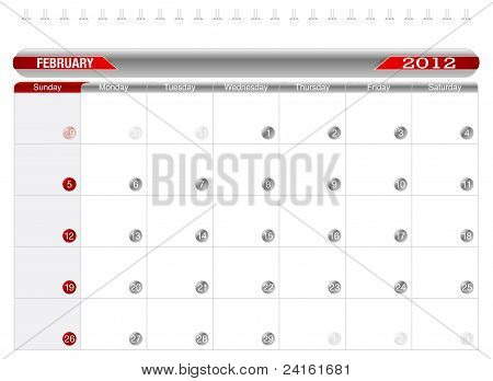 Planning Calendar -February2012