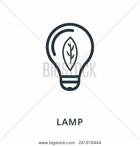 Lamp Icon. Flat Style Icon Design. Ui. Illustration Of Lamp Icon. Pictogram Isolated On White. Ready