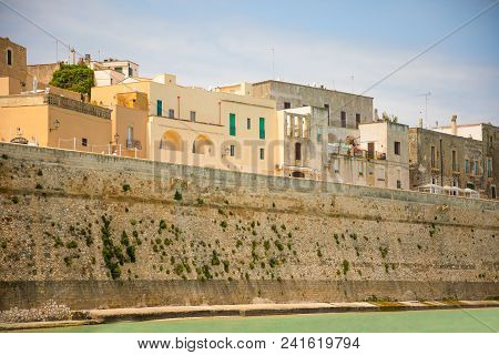 View Of Small Town Otranto, Province Of Lecce In The Salento Peninsula, Puglia, Italy