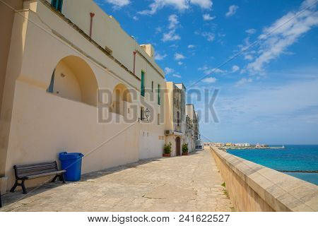 View Of Small Town Otranto, Province Of Lecce In The Salento Peninsula, Puglia, Italy