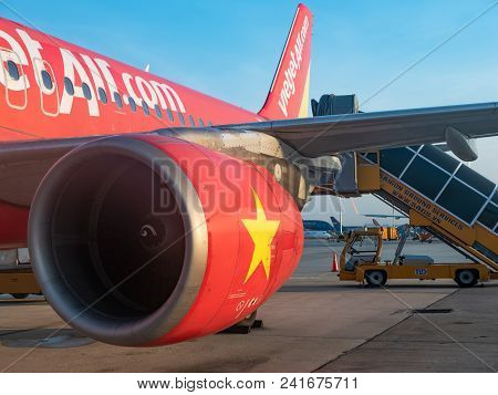 Ho Chi Minh City, Vietnam - May 16, 2018: Established In 2011, Budget Airline Vietjet Air Has Alread