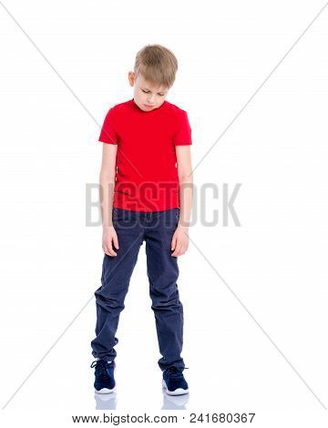 The Little Boy Is Thinking.