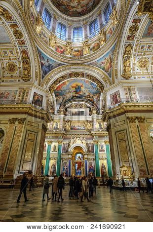 Interior Of Saint Isaac Cathedral