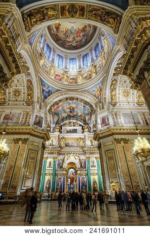 Interior Of Saint Isaac Cathedral