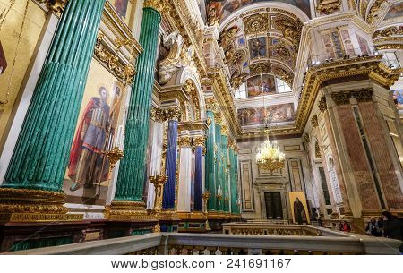 Interior Of Saint Isaac Cathedral