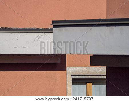 Milan, Lombardy, Italy: A  Building Along Via Piero Della Francesca