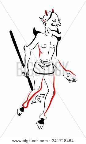 The Illustration With The Male The Demon.