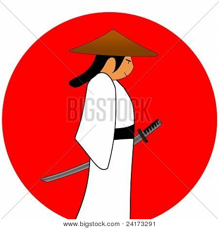 Samurai, die Zeichnung