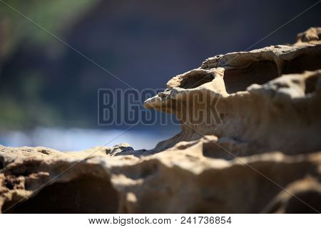 Coastal Erosion Leaves Unusual Shapes On Seaside Cliffs
