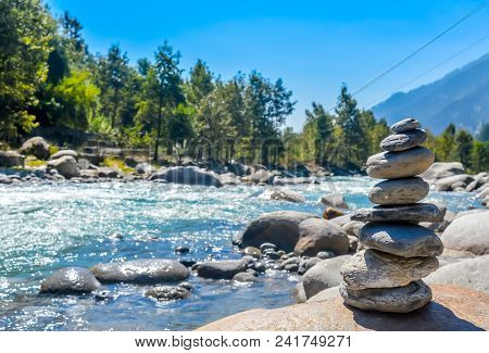 Balance And Wellness Retro Spa Concept, Inspiration, Zen-like And Wellbeing Tranquil Composition. Cl