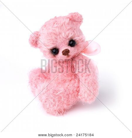 Teddy bear in classico stile vintage isolato on white background