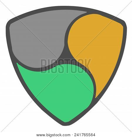 Nem Crypton Coin Currency Illustration Blockchain Digital