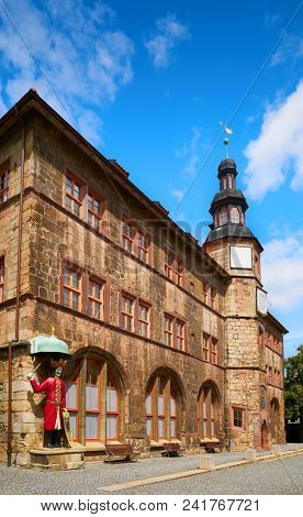 Stadt Nordhausen Rathaus city hall in Thuringia Germany