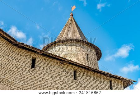 View Of The Pskov Krom Or Pskov Kremlin, Russia