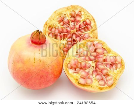 reif Granatapfelfrüchte