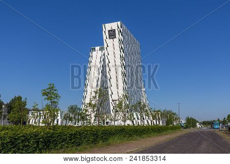 Copenhagen, Denmark - May 22, 2018: Ac Bella Sky Hotel, Convention And Congress Center In Orestad Di