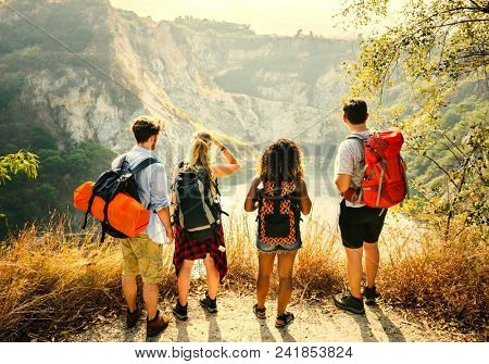 Backpacking friends on a gap year adventure