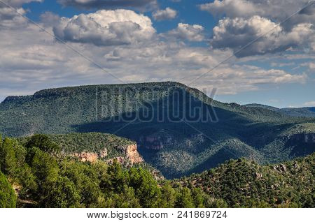 Overlook Of The Becker Butte And The Salt River In The Fort Apache Reservation, Arizona
