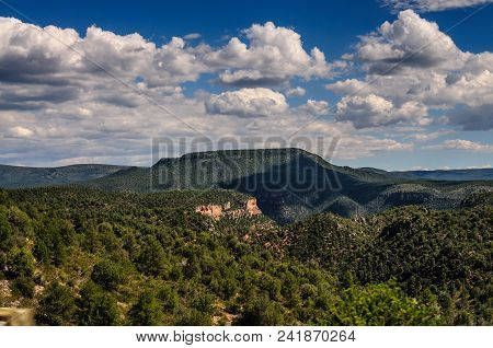 Overlook Of The Becker Butte And The Salt River In The Fort Apache Reservation, Arizona