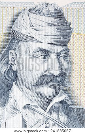 Theodoros Kolokotronis, A Portrait From Greek Money