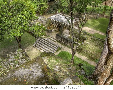 Maya Temple Complex Named Cahal Pech Located In Belize In Central America