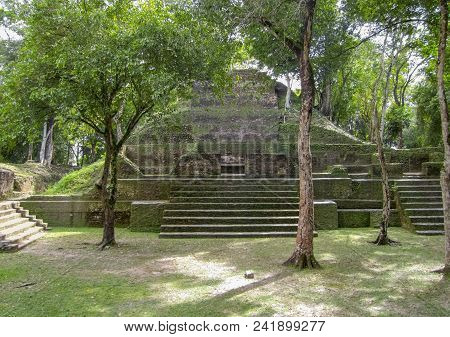 Maya Temple Complex Named Cahal Pech Located In Belize In Central America
