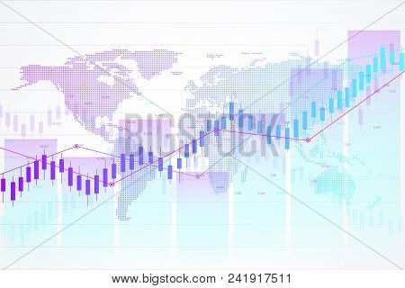 Stock Market And Exchange. Candle Stick Graph Chart Of Stock Market Investment Trading. Stock Market