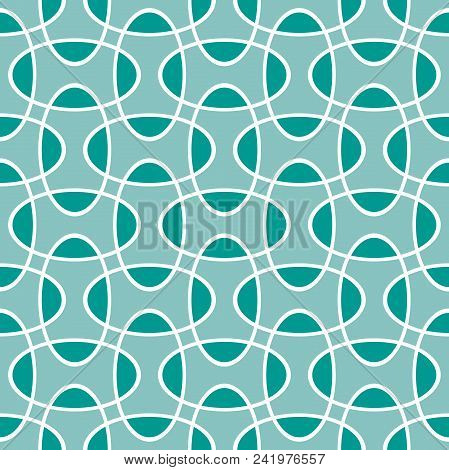 Seamless Intersecting Geometric Overlapping Ellipse Circle Pattern Background