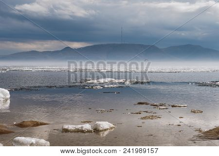 A Misty Autumn Morning On The Snowy Shore