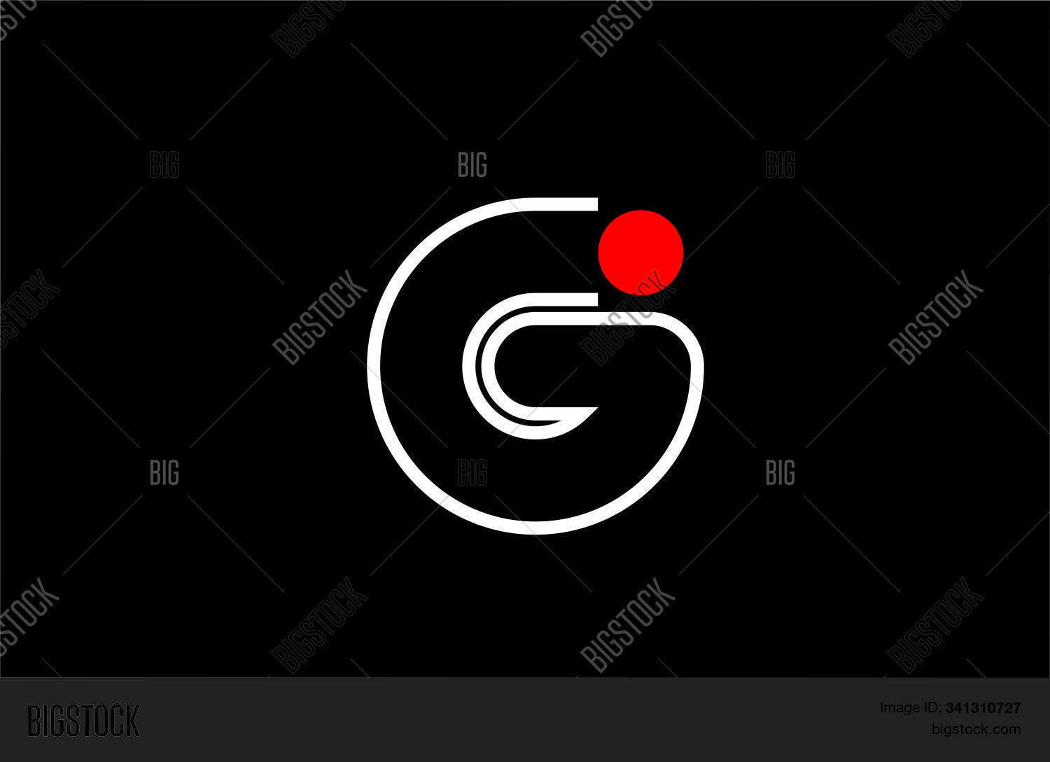 Letter G Logo Line Vector & Photo (Free Trial) Bigstock