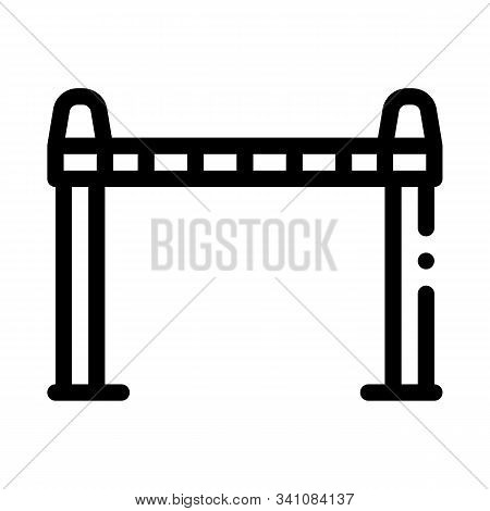 Police Enclosure Icon Vector. Outline Police Enclosure Sign. Isolated Contour Symbol Illustration