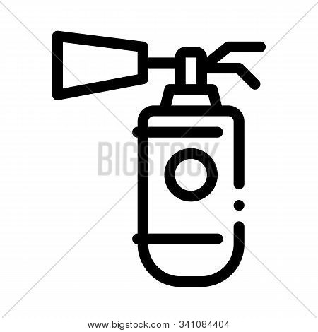 Fire Extinguisher Device Icon Vector. Outline Fire Extinguisher Device Sign. Isolated Contour Symbol