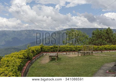 View From Cherrapinji Resort In Meghalaya, India