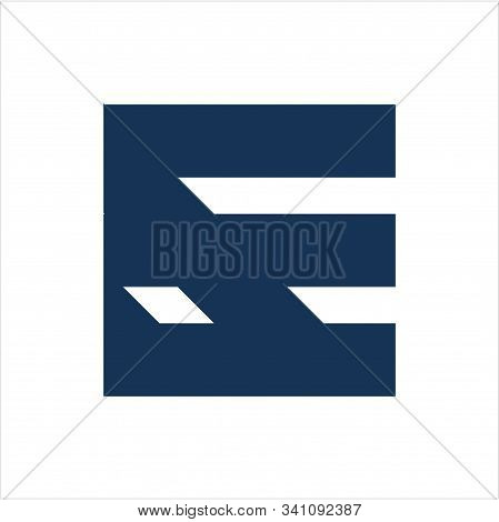 Ef, Fe Initials Geometric Letter Company Logo And Vector Icon