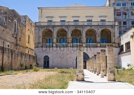 Della Marra palace. Barletta. Puglia. Italien.