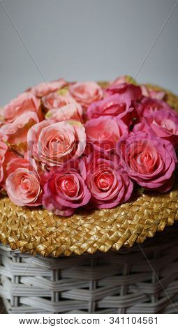 Roses.  Pink rose.  Holiday flower. Wedding. 