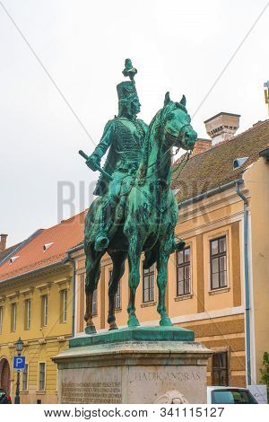 Budapest, Hungary - 11.11.2018: The Monument To Count Andras Hadik Von Futak